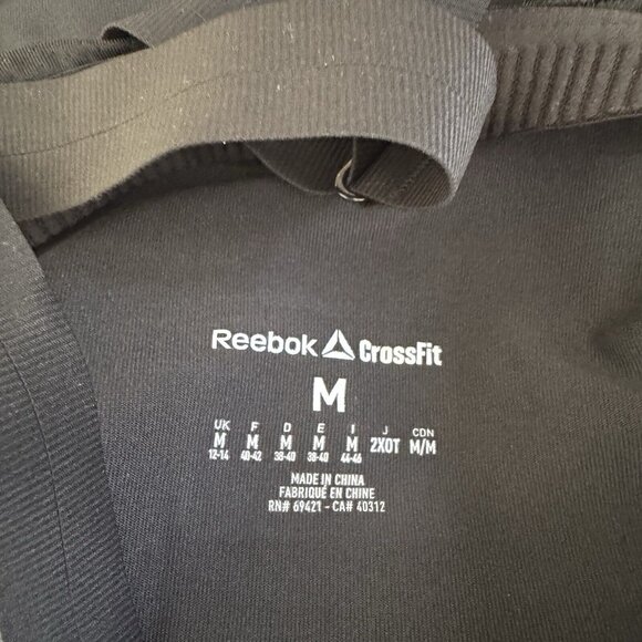 NWT Reebok Crossfit Tank Top M Parallette Shirt Gym Training Galaxy Black - Picture 9 of 11